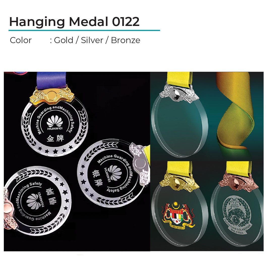 Crystal Hanging Medal 0122