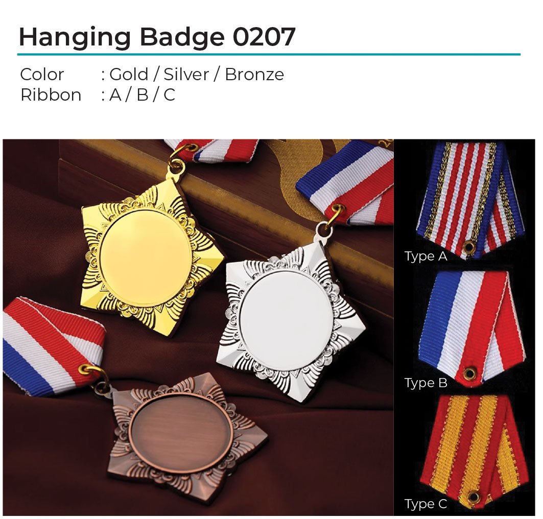 Metal Hanging Badge 0207
