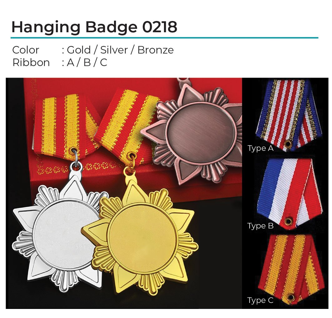 Metal Hanging Badge 0218