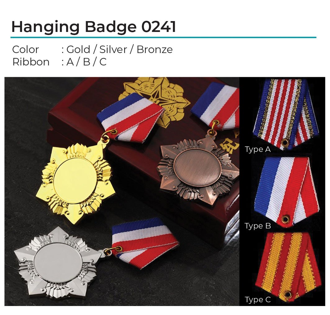 Metal Hanging Badge 0241