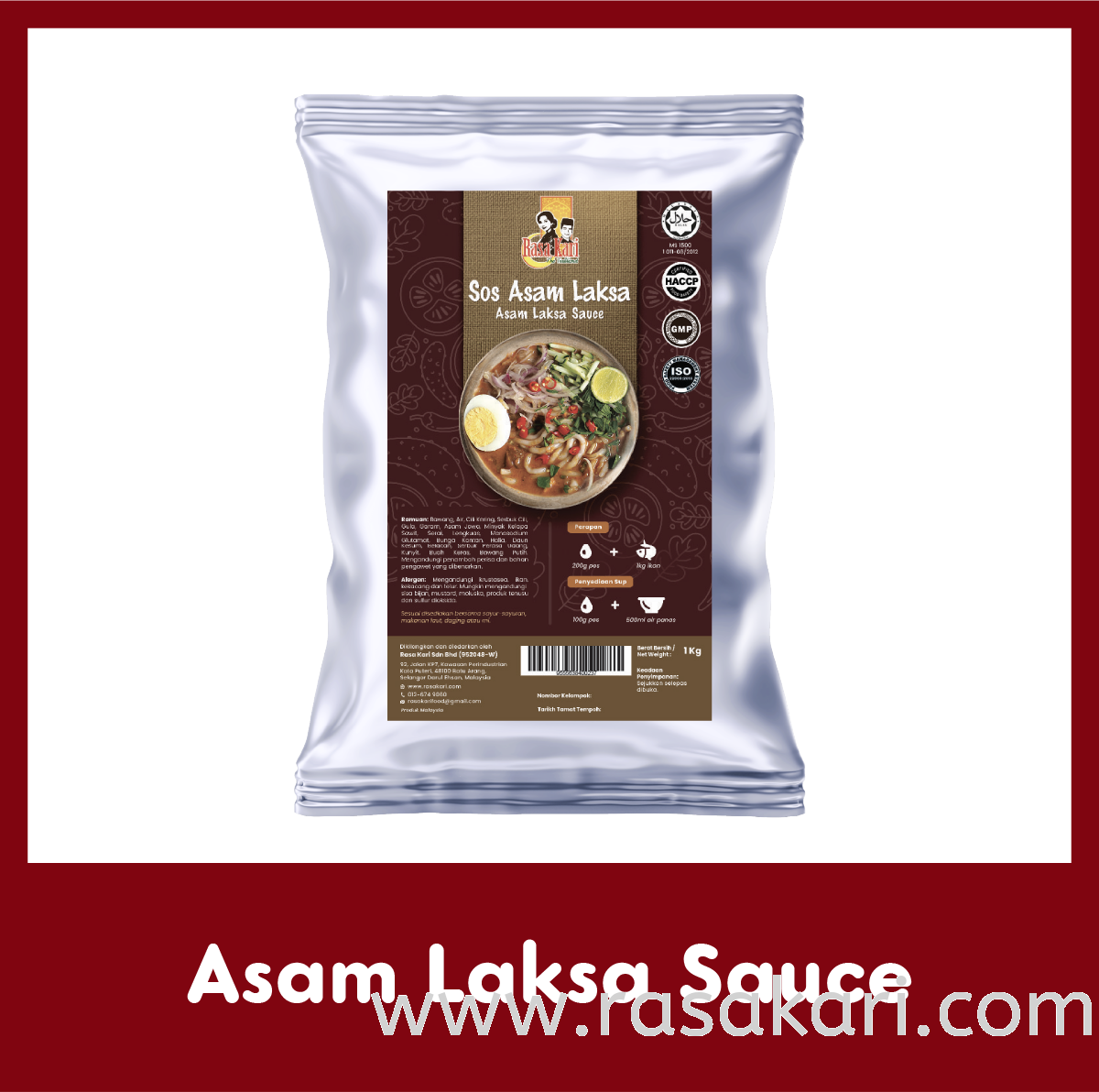 Asam Laksa Sauce Most Wanted Hot Selling Malaysia, Selangor, Kuala Lumpur (KL), Batu Arang Manufacturer, Supplier, Wholesaler, Supply | Rasa Kari Sdn Bhd