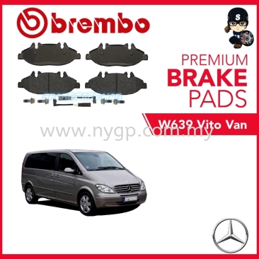 Original BREMBO Front Brake Pads (1 set) - Mercedes W639 VITO'03 VAN
