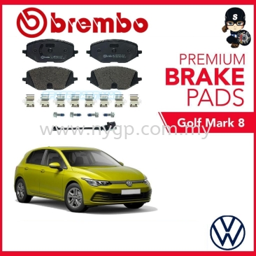 Original BREMBO Front Brake Pads (1 set) - VW Golf Mark 8