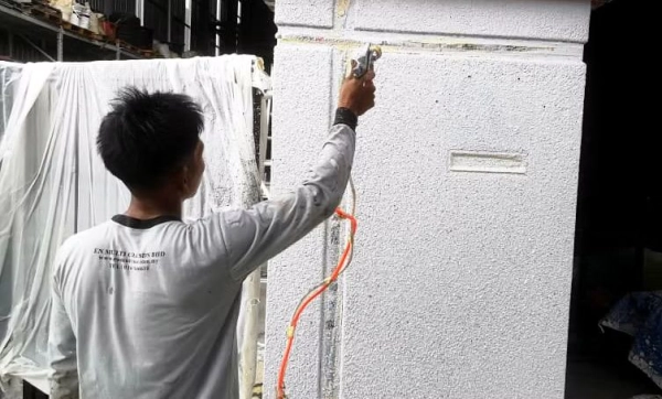 Granite Spray Effect