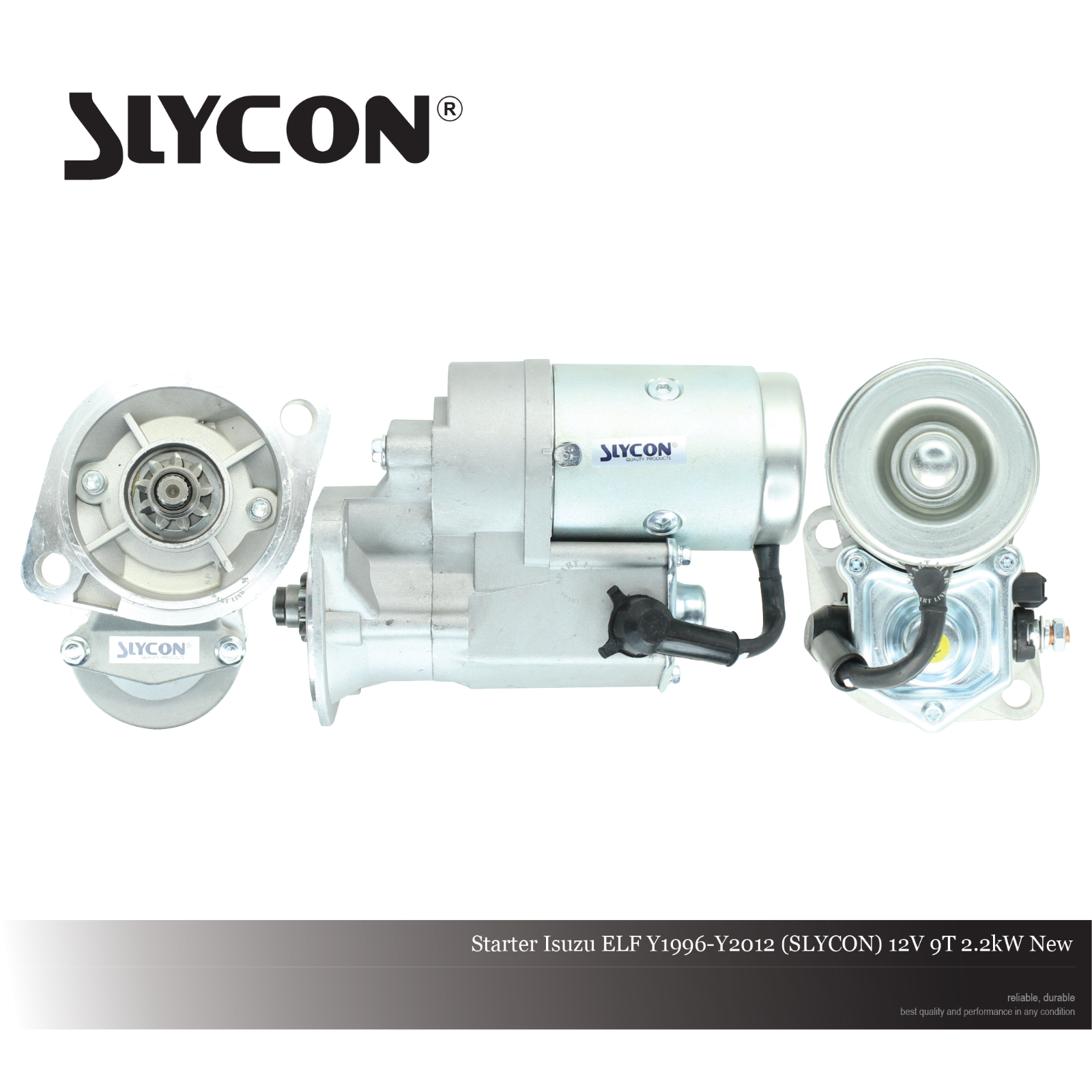 Starter Isuzu ELF Y1996-Y2012 (SLYCON) 12V 9T 2.2kW New 