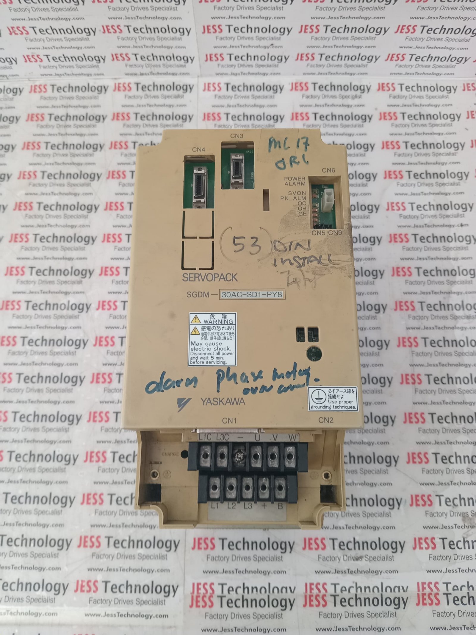 Repair YASKAWA SERVO DRIVE SGDM-30AC-SD1-PY8 Malaysia, Singapore, Indonesia, Thailand, Vietnam