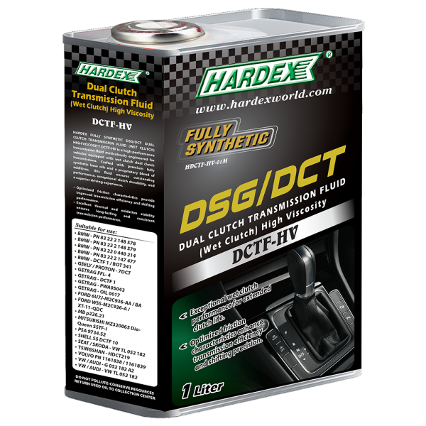 HARDEX FULLY SYNTHETIC DSG/DCT DUAL CLUTCH TRANSMISSION FLUID (WET CLUTCH) HIGH VISCOSITY DCTF-HV FULLY SYNTHETIC ATF, CVTF & DCTF LUBRICANT PRODUCTS Pahang, Malaysia, Kuantan Manufacturer, Supplier, Distributor, Supply | Hardex Corporation Sdn Bhd