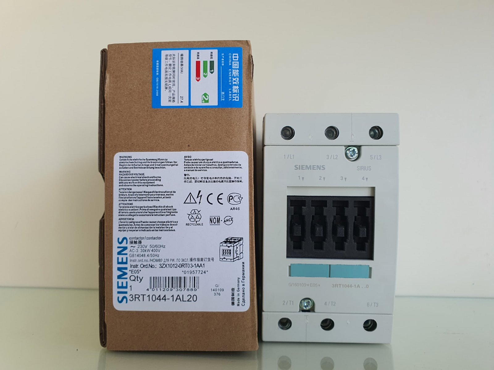 Siemens 3RT1044-1AL20 Power Contactor Malaysia