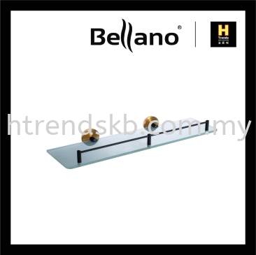 Bellano 50cm Glass Shelf (Rose Gold) BLN7206RGSS