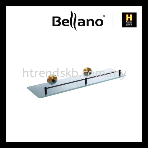 Bellano 50cm Glass Shelf (Rose Gold) BLN7206RGSS