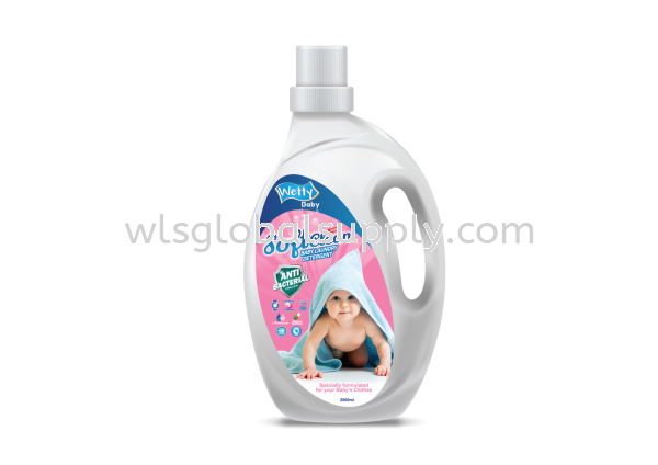Antibacterial Baby Detergent With Softener Laundry Detergent Pencuci Baju Baby (2L) Wetty Baby Laundry Detergent Wetty Baby Malaysia, Selangor, Kuala Lumpur (KL), Balakong Manufacturer, Supplier, Supply, Supplies | WLS Global Supply Sdn Bhd