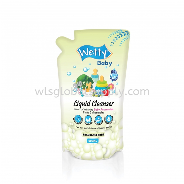 Wetty Baby Liquid Cleanser Refill Pack (600ml) Wetty Baby Liquid Cleanser Wetty Baby Malaysia, Selangor, Kuala Lumpur (KL), Balakong Manufacturer, Supplier, Supply, Supplies | WLS Global Supply Sdn Bhd