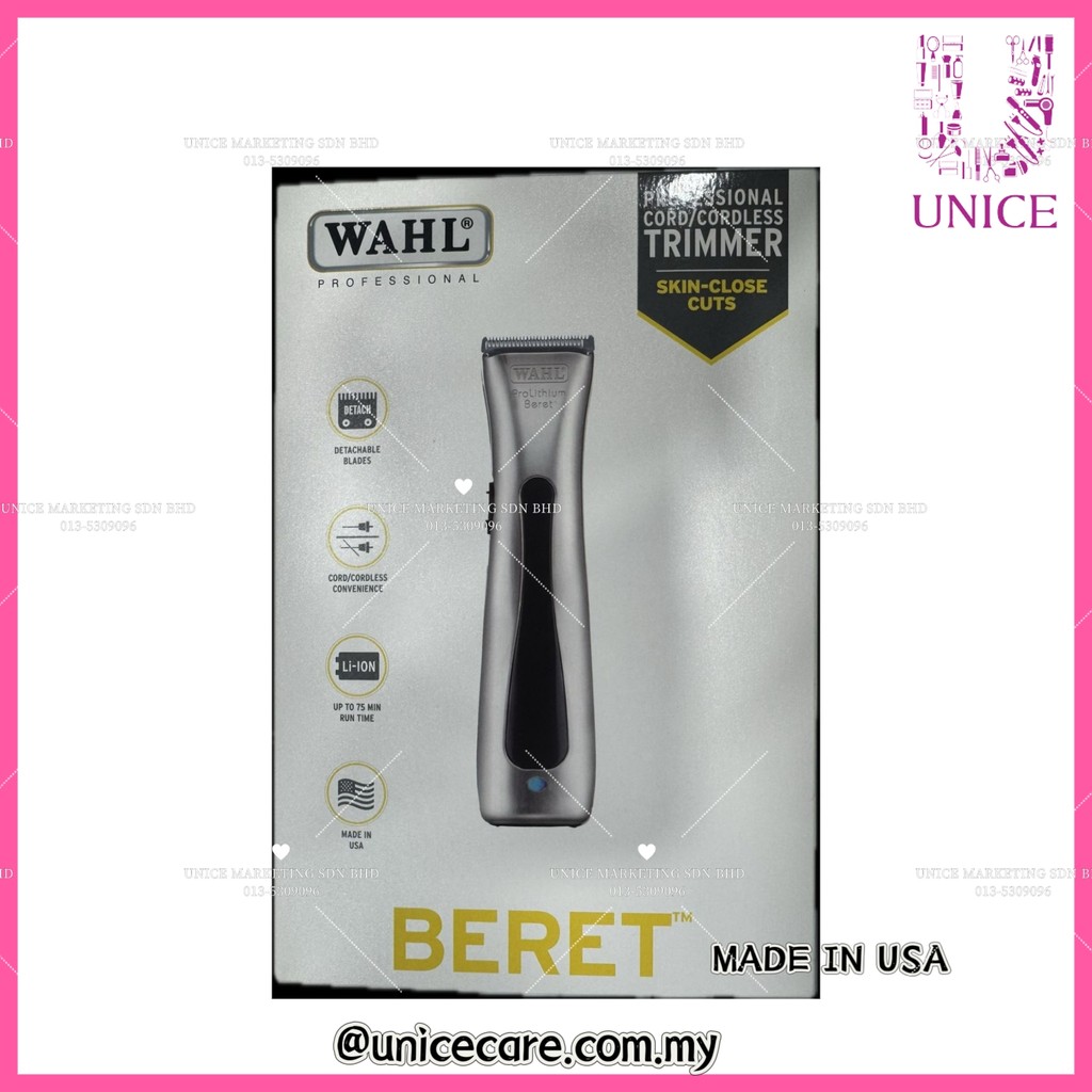 Wahl Beret Pro Lithium Cordless Professional Hair Beard Trimmer free Cool care spray