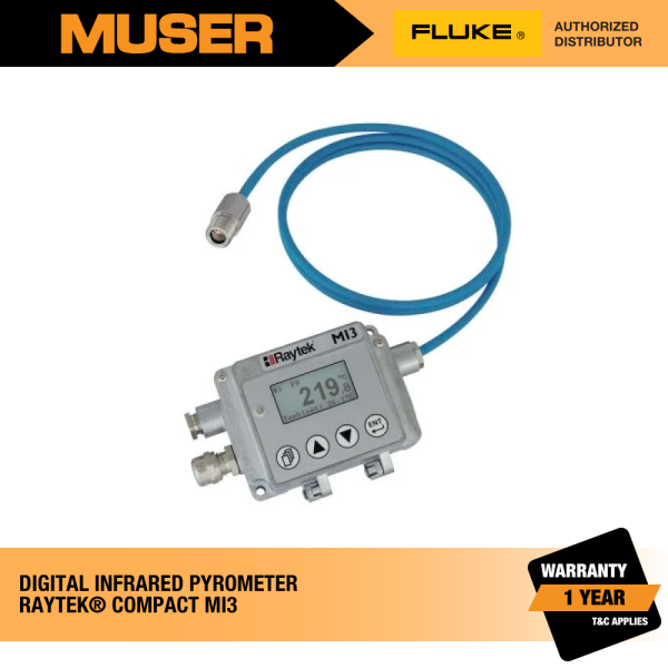 Raytek Compact MI3 Digital Infrared Pyrometer | Fluke by Muser Spot Pyrometers Pyrometers Fluke Kuala Lumpur (KL), Malaysia, Selangor, Sunway Velocity Supplier, Suppliers, Supply, Supplies | Muser Apac Sdn Bhd