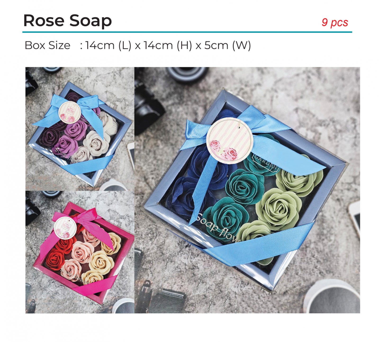 Rose Soap (9 pcs)