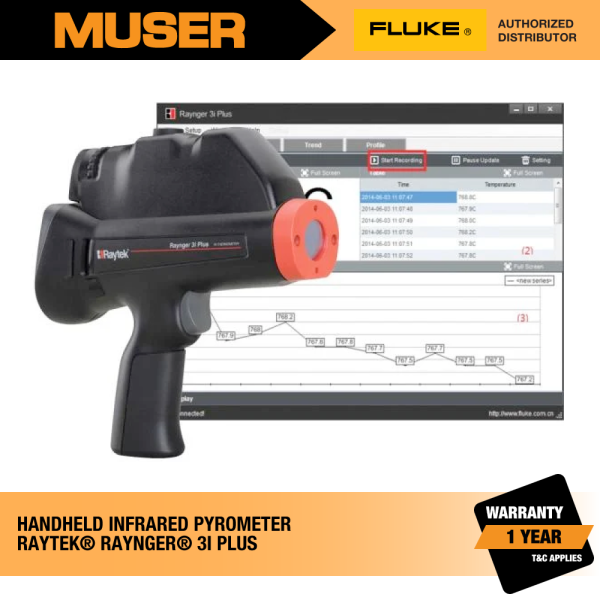 Raytek Raynger 3i Plus Handheld Pyrometer | Fluke by Muser Handheld Pyrometers Pyrometers Fluke Kuala Lumpur (KL), Malaysia, Selangor, Sunway Velocity Supplier, Suppliers, Supply, Supplies | Muser Apac Sdn Bhd