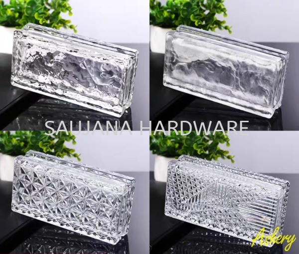 SQC-OC Series Hollow Double-Sided Grooved Glass Brick 200x100x50mm