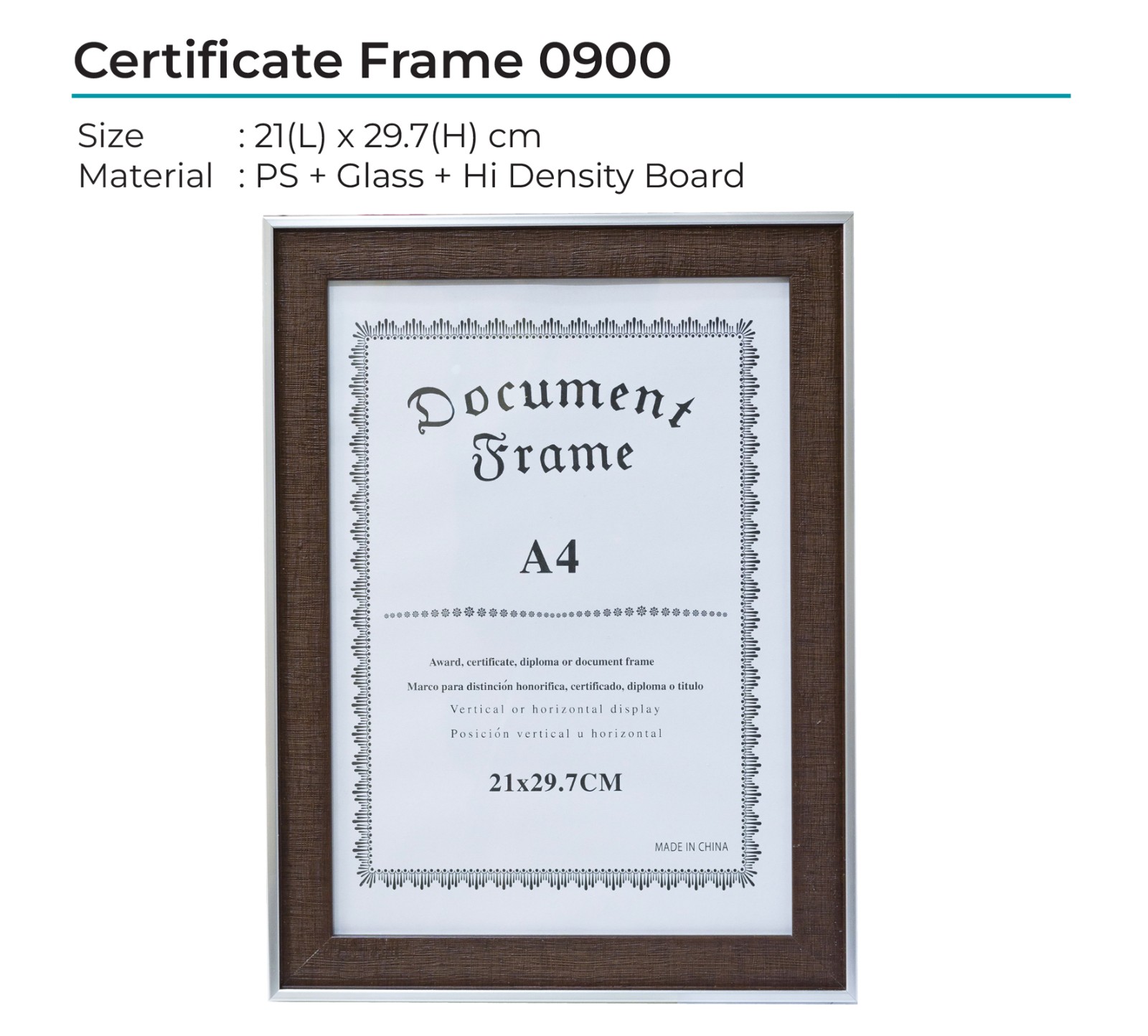 Certificate Frame 0900