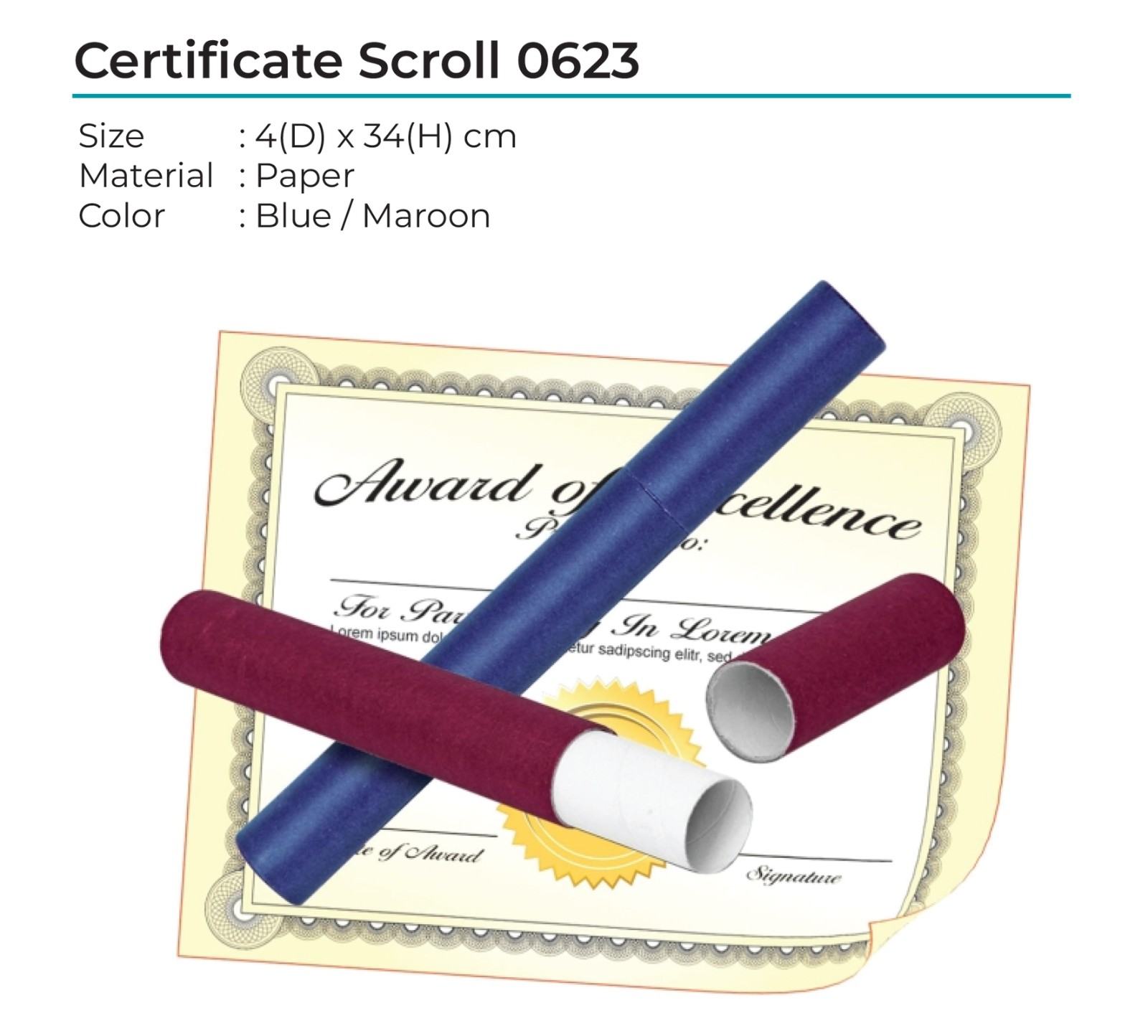Certificate Scroll 0623