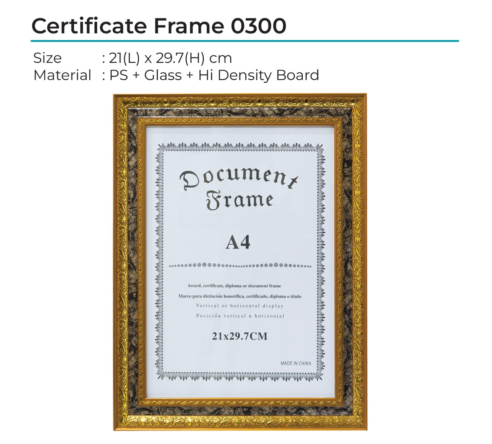 Certificate Frame 0300