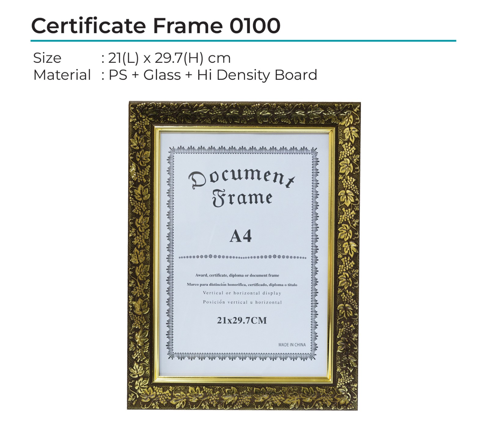 Certificate Frame 0100