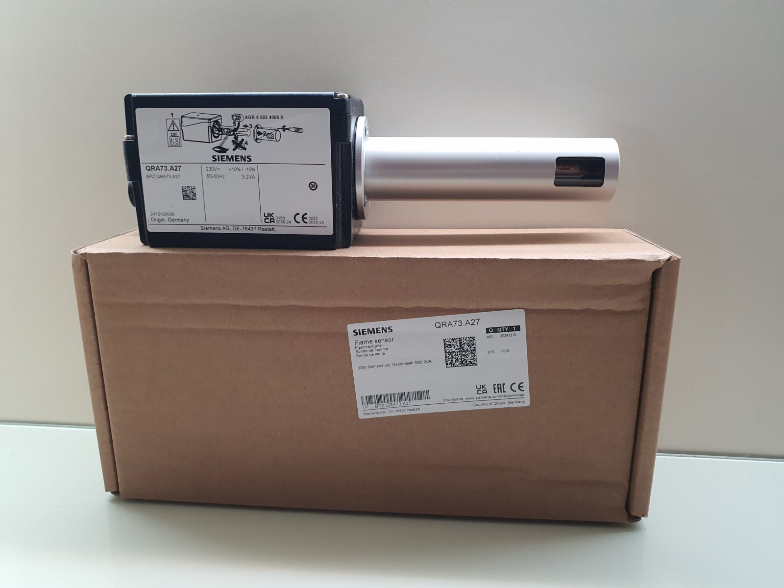 Siemens QRA73.A27 UV Flame Detector Malaysia