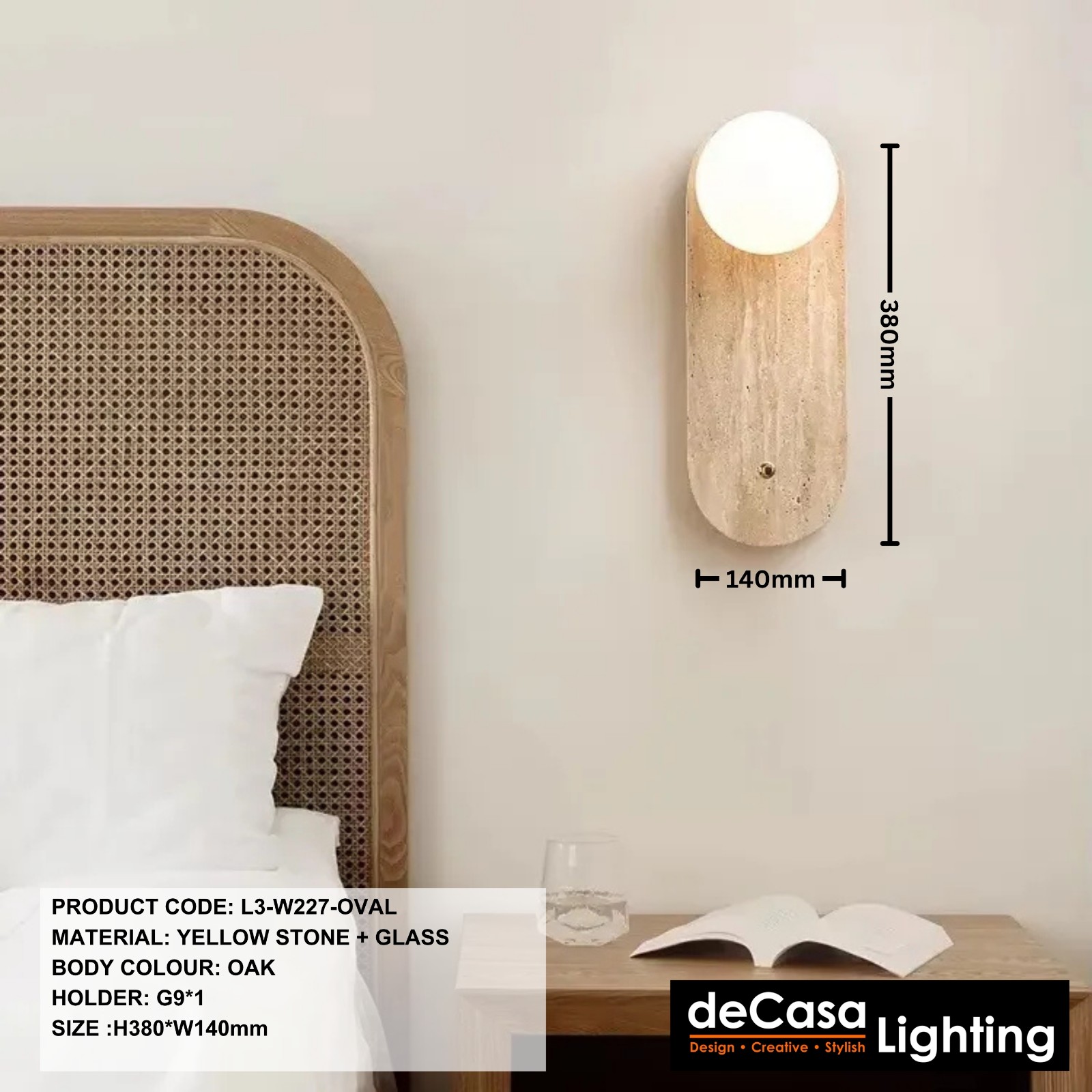 MODERN WALL LIGHT - L3-W227-OVAL