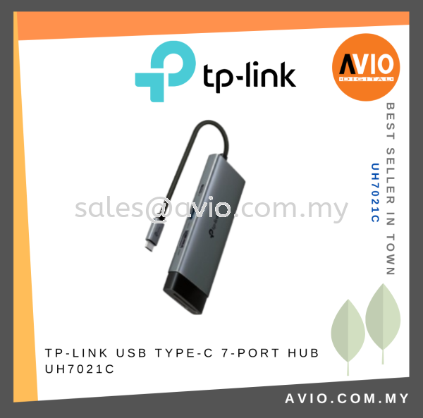 TP-LINK USB Type-C 7-Port Hub UH7021C TP-LINK Johor Bahru (JB), Kempas, Johor Jaya Supplier, Suppliers, Supply, Supplies | Avio Digital