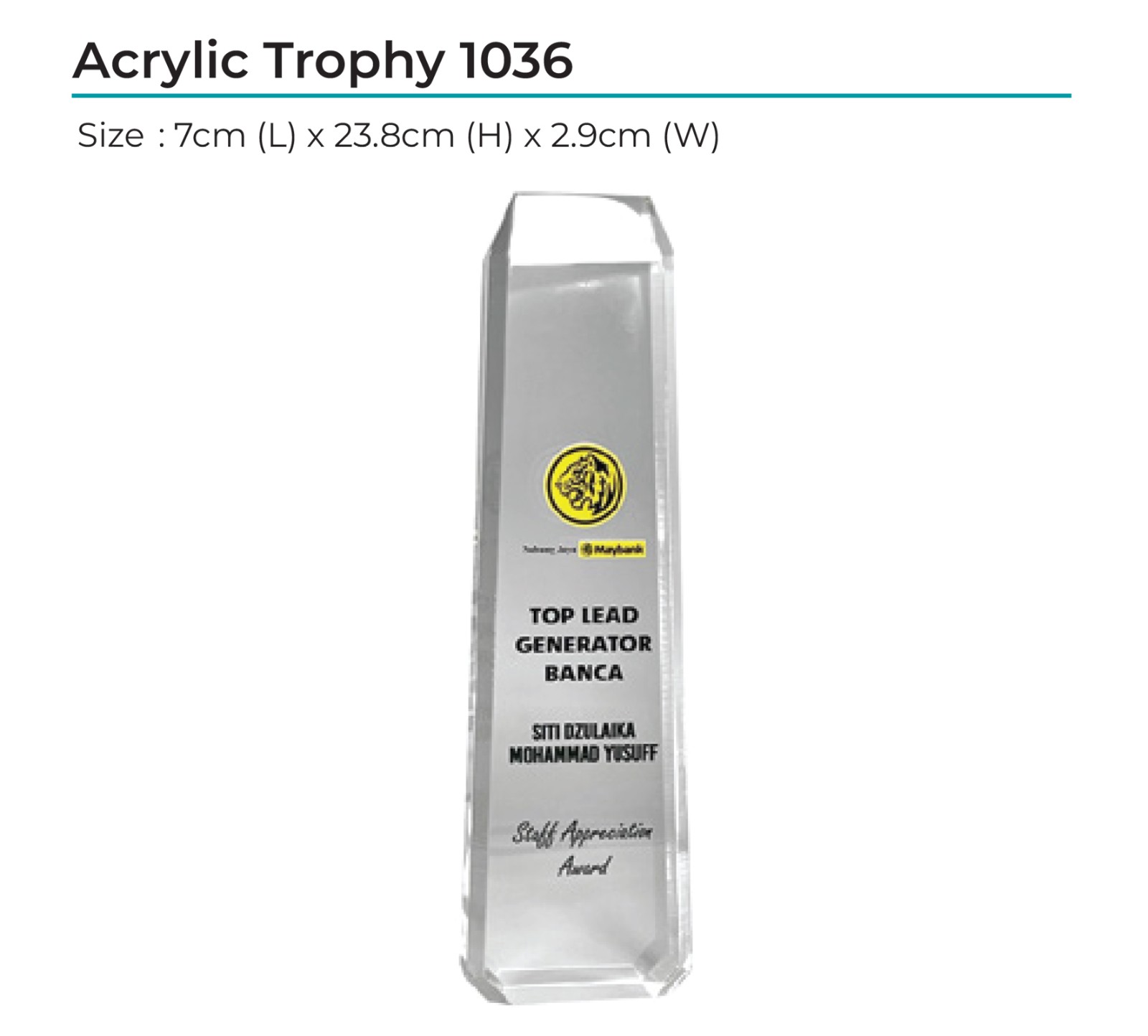 Acrylic Award 1036