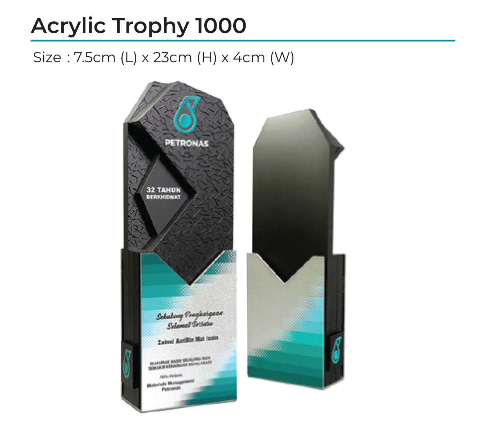 Acrylic Award 1000