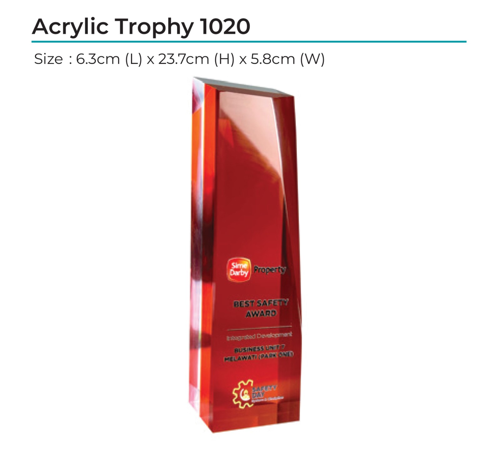 Acrylic Award 1020