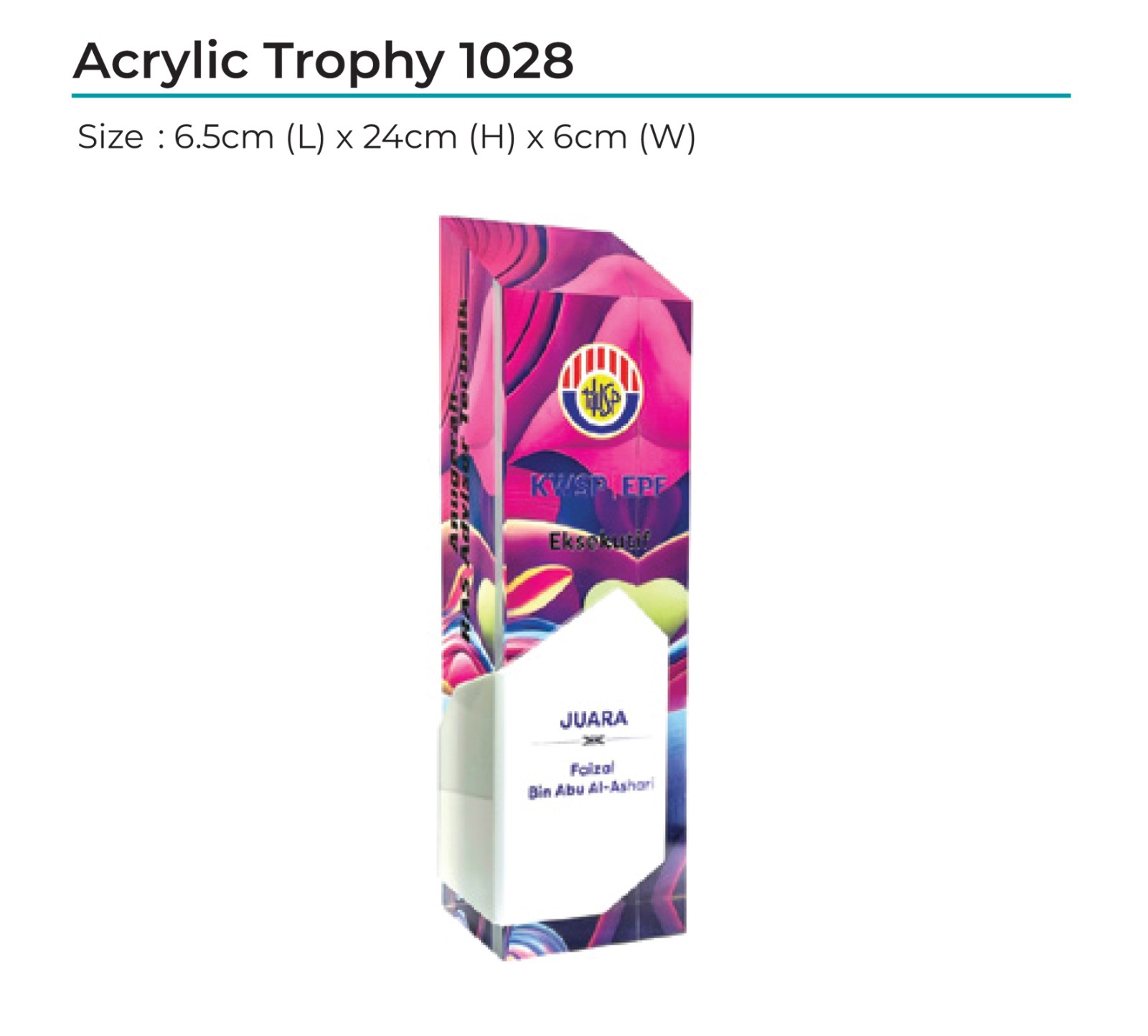 Acrylic Award 1028