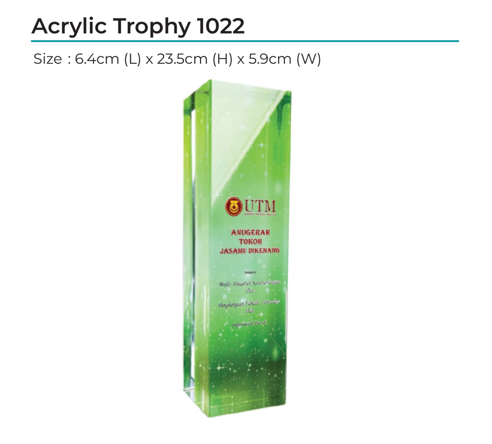 Acrylic Award 1022