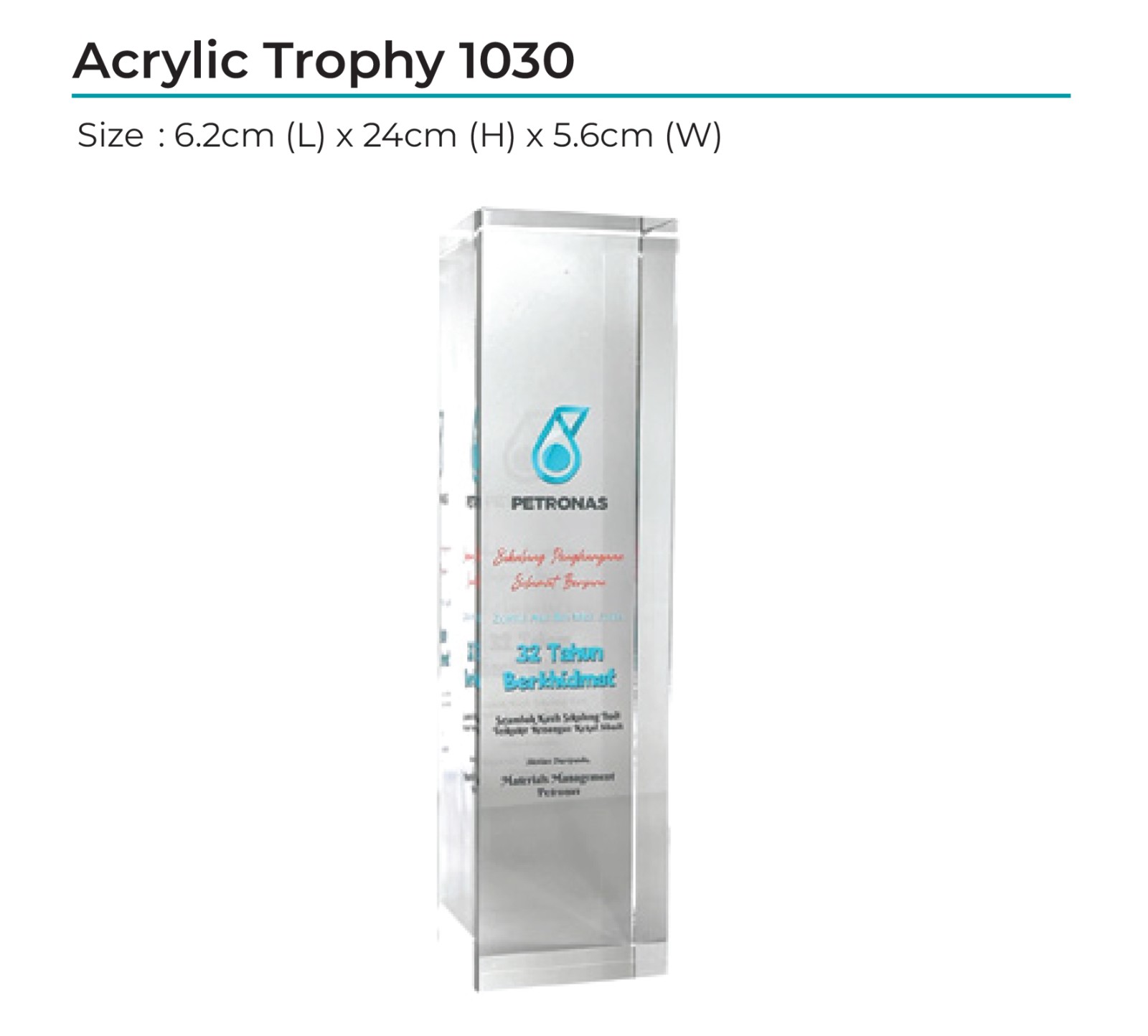 Acrylic Award 1030