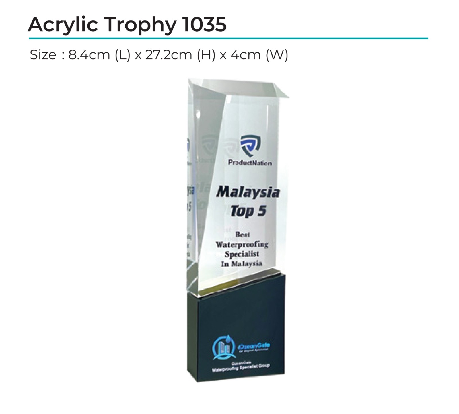 Acrylic Award 1035