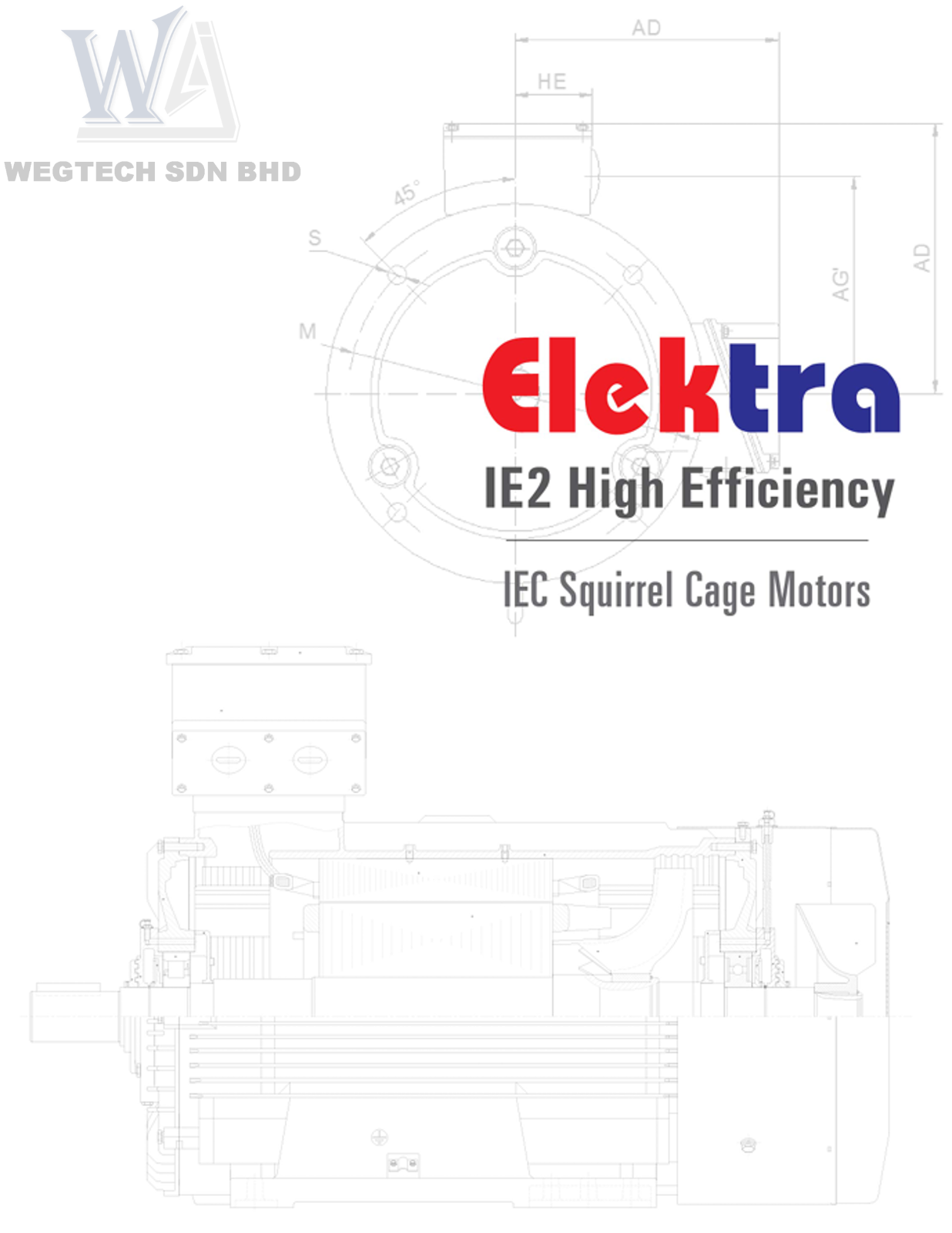 ELEKTRA IE2 HIGH EFFICIENCY AC INDUCTION MOTOR