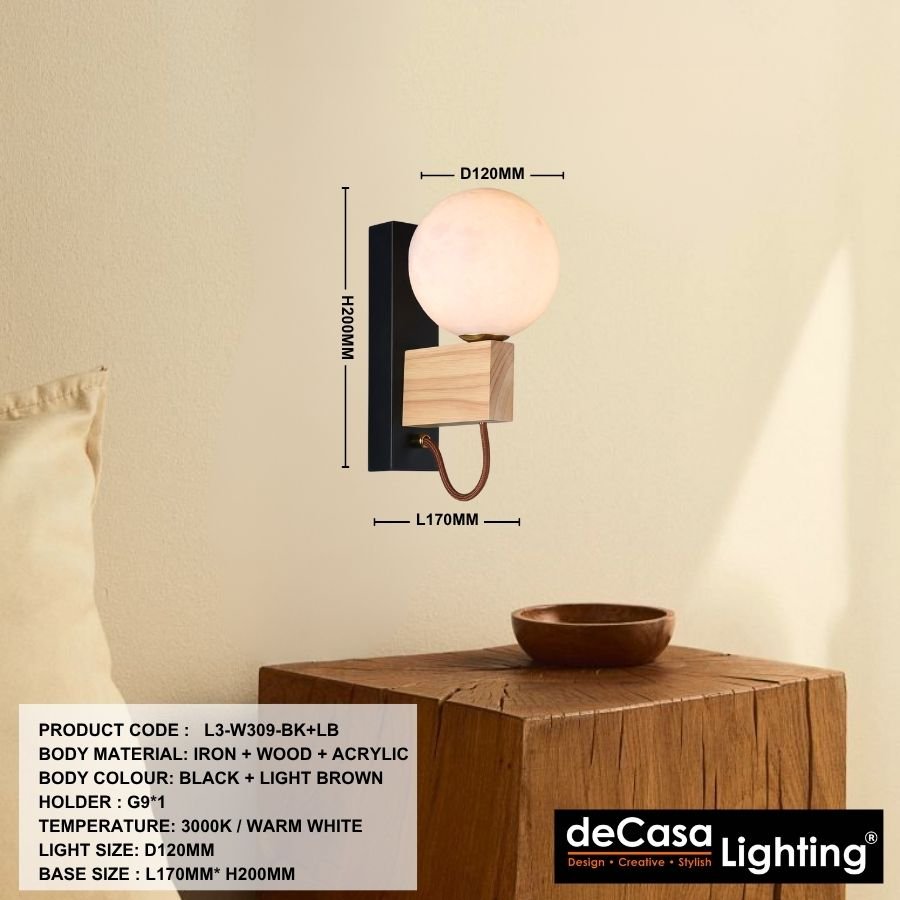 MODERN WALL LIGHT (L3-W309-BK+LB)