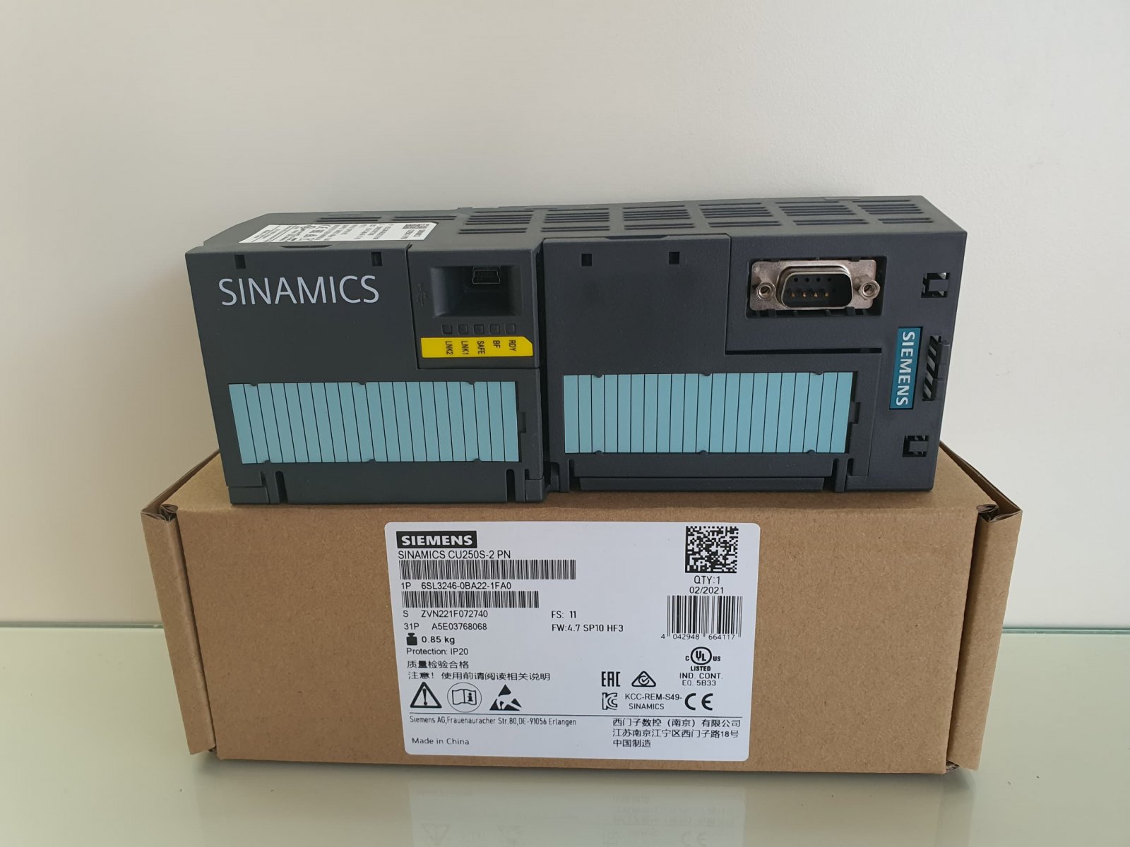 Siemens 6SL3246-0BA22-1FA0 Sinamics Control Unit Malaysia