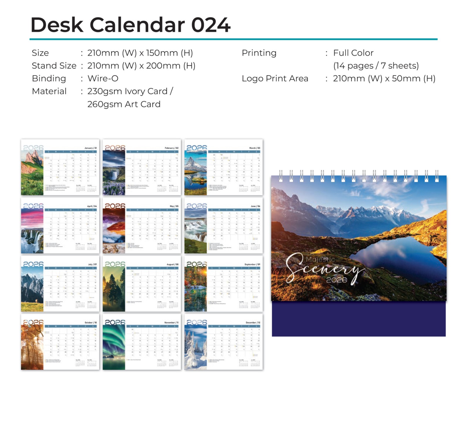 Desk Calendar 024