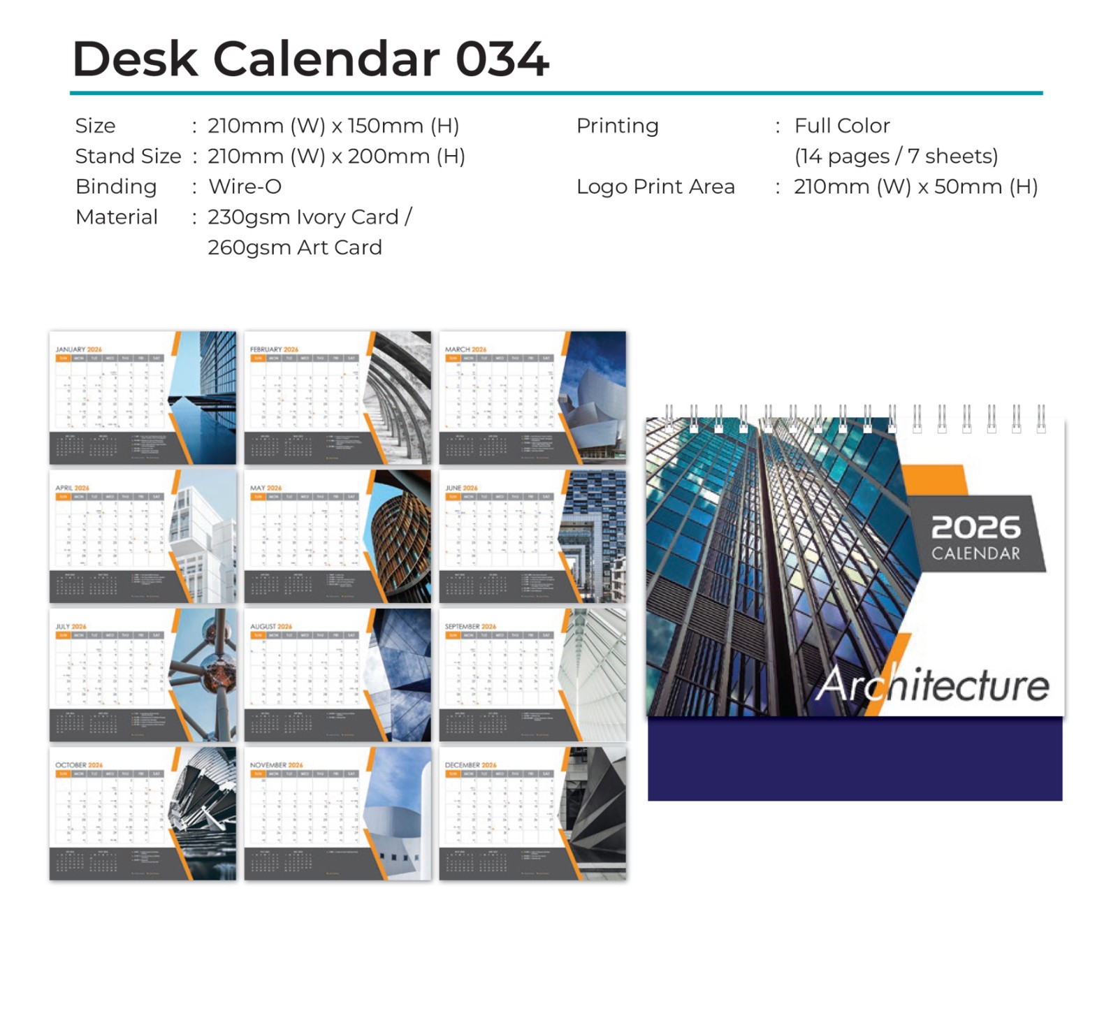 Desk Calendar 034