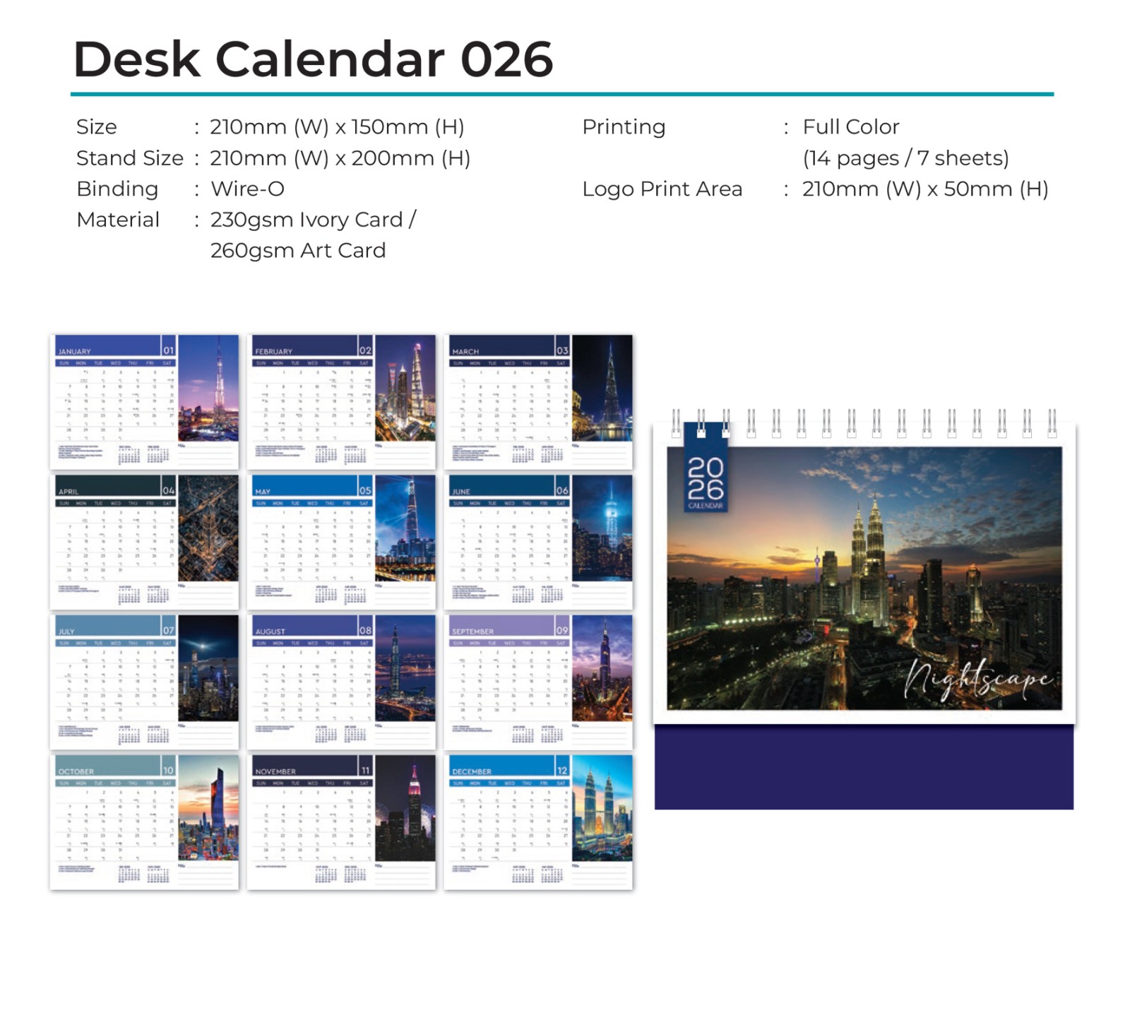 Desk Calendar 026