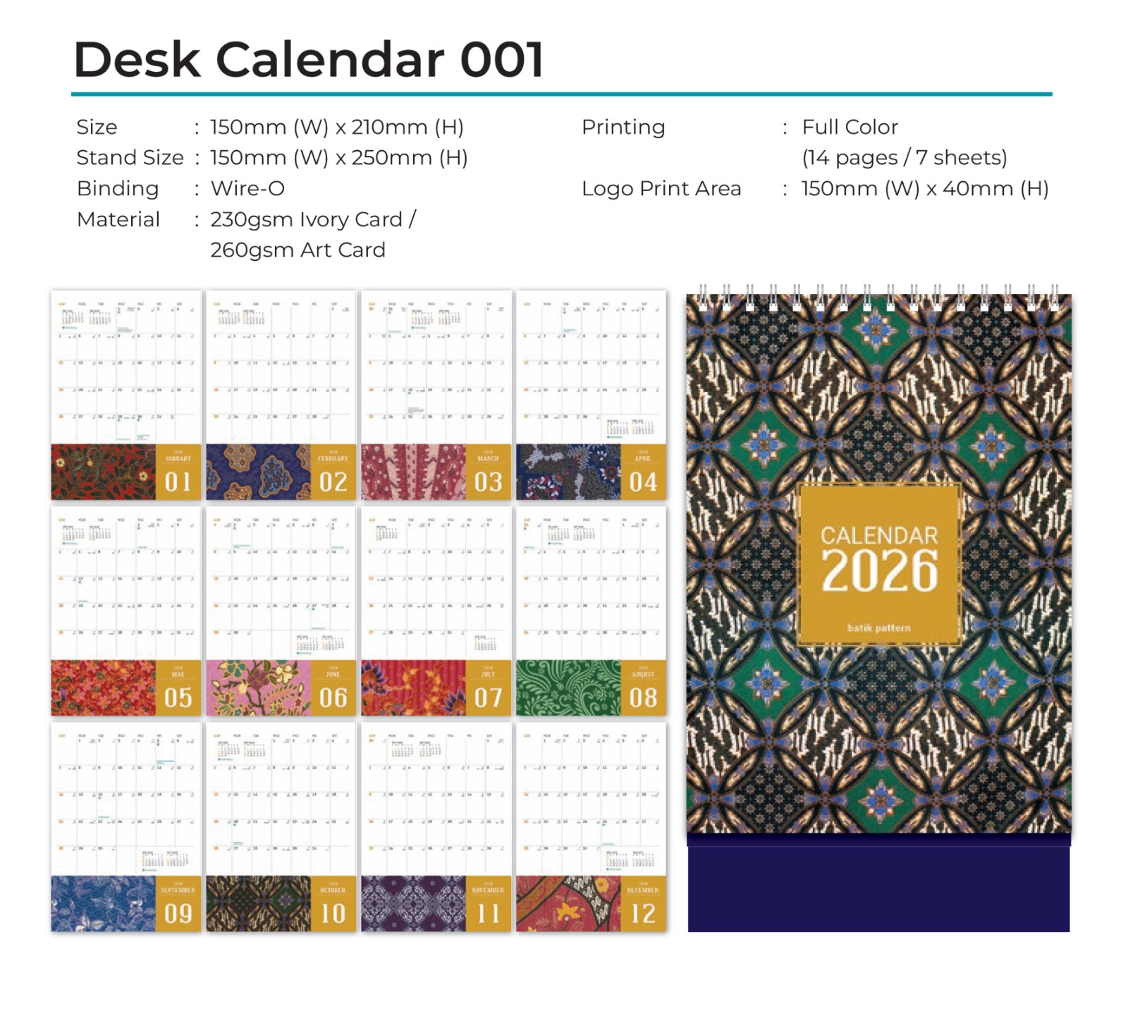Desk Calendar 001