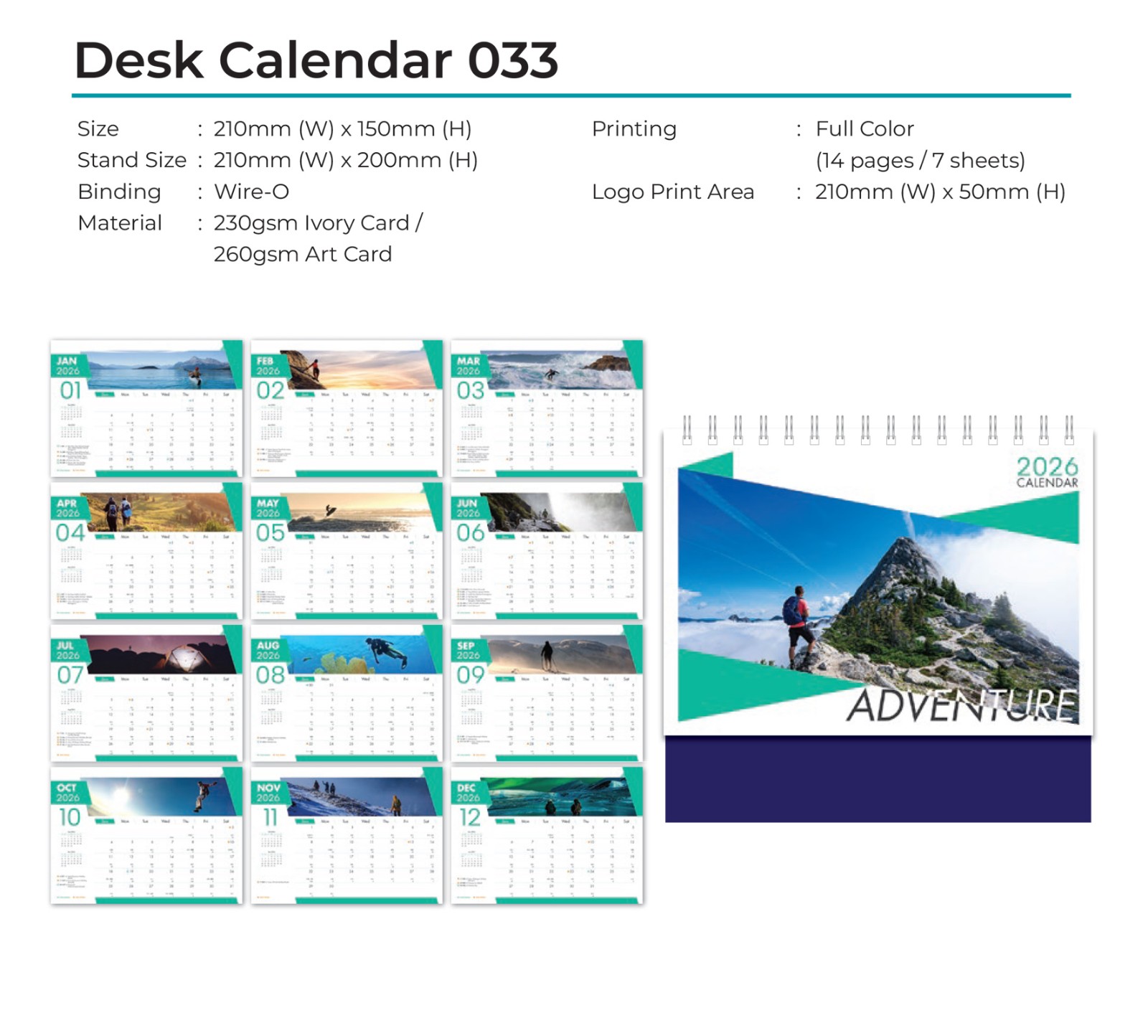 Desk Calendar 033