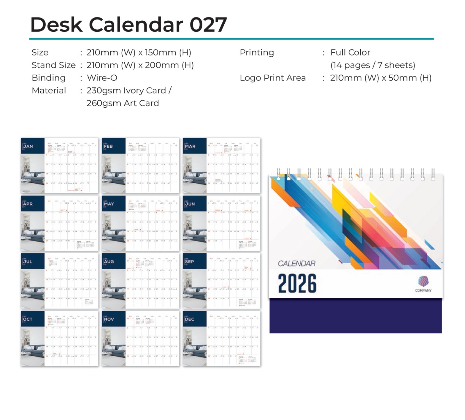 Desk Calendar 027
