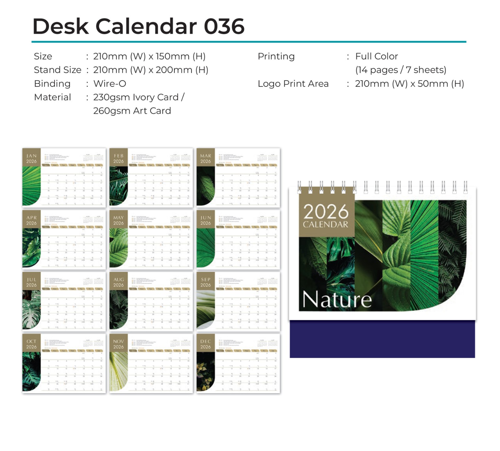 Desk Calendar 036