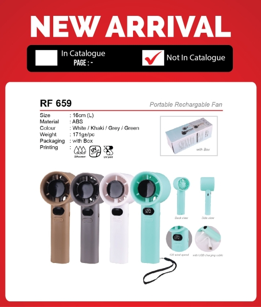 RF 659 Portable Rechargable Fan What's New Malaysia, Melaka, Selangor, Kuala Lumpur (KL), Johor Bahru (JB), Singapore Supplier, Manufacturer, Wholesaler, Supply | ALLAN D'LIOUS MARKETING (MALAYSIA) SDN. BHD.