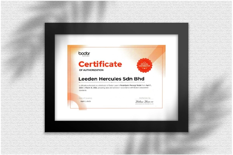 Leeden Hercules Appointed as Official Bodor Laser Distributor in Northern Malaysia