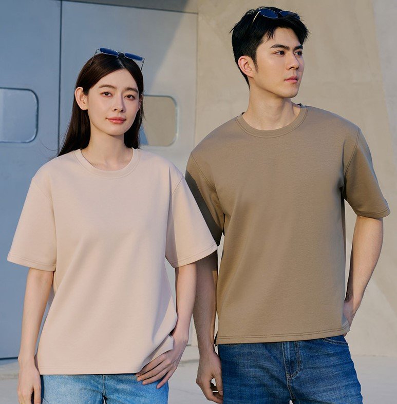 MHR01 — LifeFuture™ (UrbanBlend + recycled tex) Hybrid Microfiber Cotton + Recycled Polyester Dropped Shoulder Relaxed Fit AIR CLOUD URBANBLEND TEE 240gsm [NEW PRODUCT 2025]