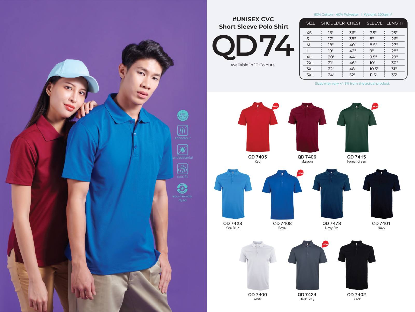 Polo T-Shirt Quick Dry QD74