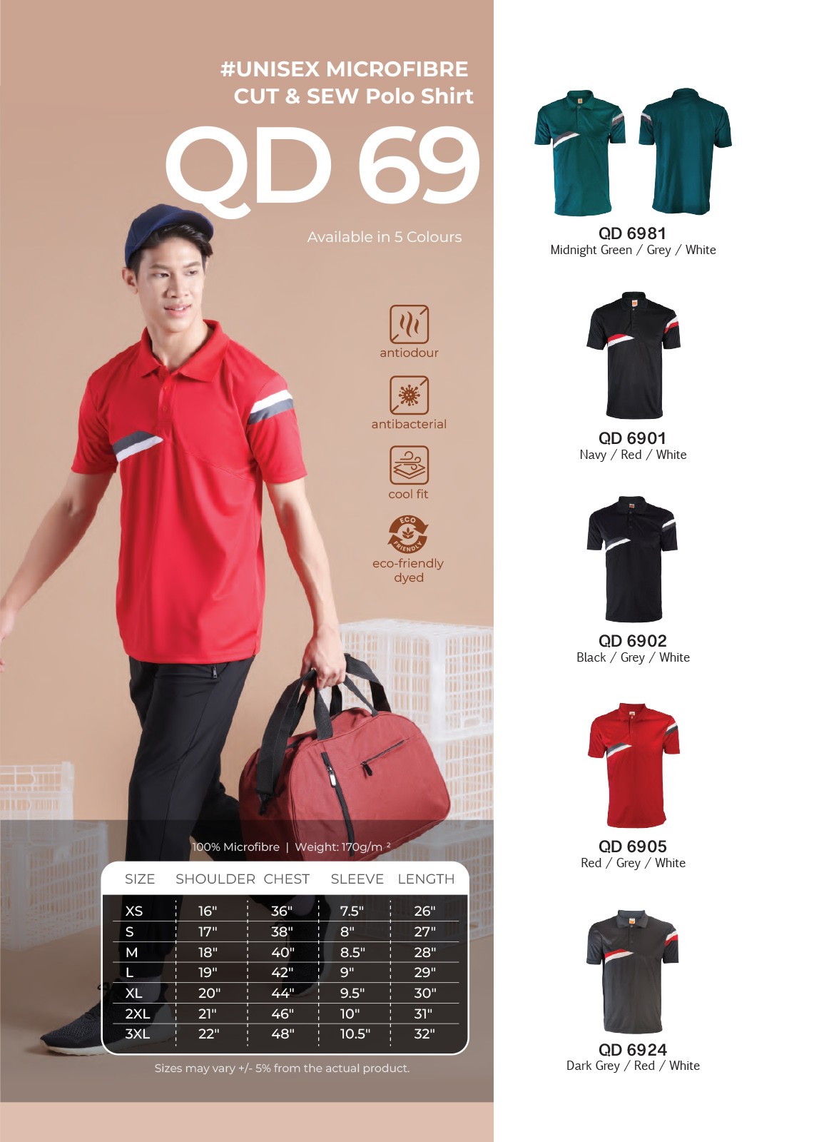 Polo T-Shirt Quick Dry QD69